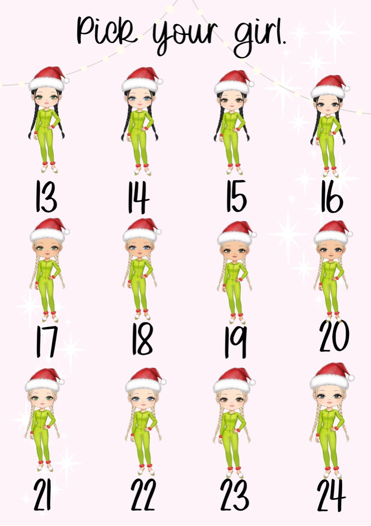 Personalised Green Onesies Girl Christmas Treat Tin