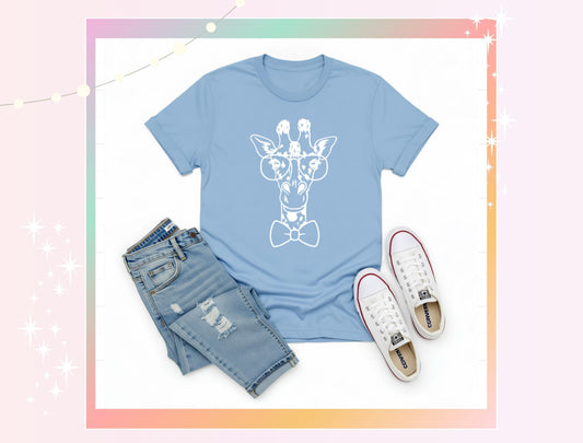 Giraffe & Glasses Classic Unisex T-Shirt – Soft Cotton Tee