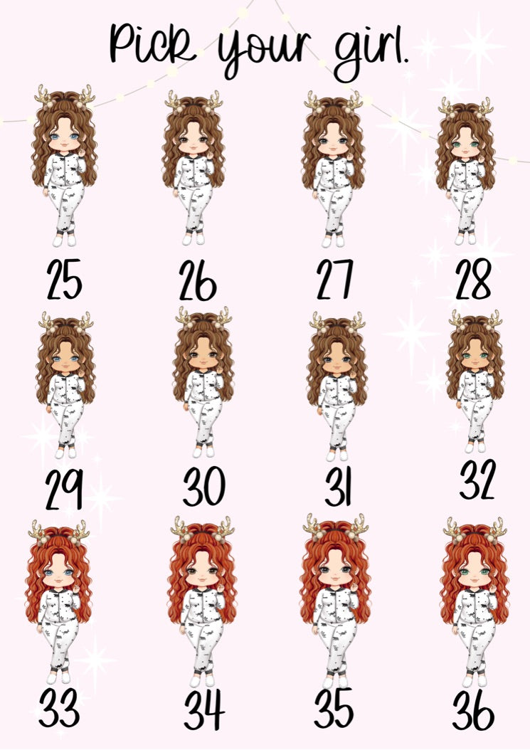 Personalised White Christmas Family Pjs Christmas Girl Christmas Treat Tin