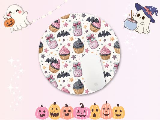 Sweet Treats Spooky Halloween Mouse Pad – Witchy Desk Mat for Office or Gaming