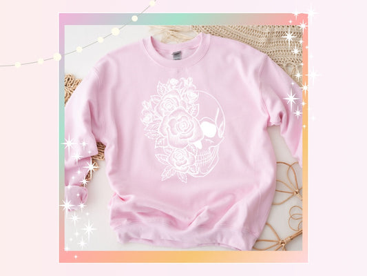 Skull & Flowers Unisex Classic Fit Sweatshirt