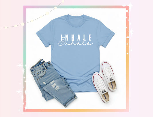 Inhale Exhale Classic Unisex T-Shirt – Soft Cotton Tee