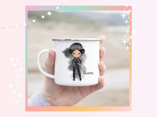 Personalised Policewomen Enamel Mug